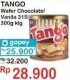 Promo Harga TANGO Wafer Chocolate, Vanilla Milk 300 gr - Indomaret