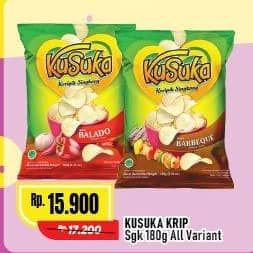 Promo Harga Kusuka Keripik Singkong All Variants 180 gr - Alfamart