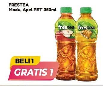 Promo Harga Frestea Minuman Teh Green Honey, Apple 350 ml - Alfamart