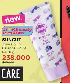 Promo Harga KOSE Cosmeport Suncut Tone Up UV Essence 80 gr - Watsons