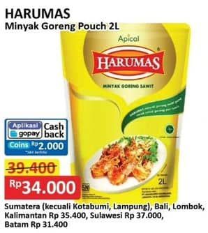 Promo Harga Harumas Minyak Goreng 2000 ml - Alfamart