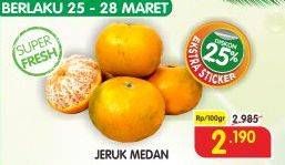 Promo Harga Jeruk Medan per 100 gr - Superindo