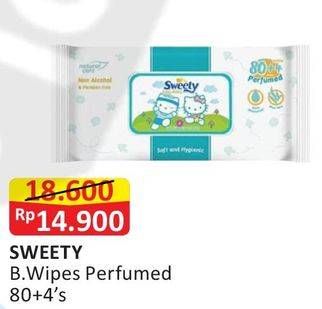 Promo Harga SWEETY Baby Wipes Perfumed 84 pcs - Alfamart