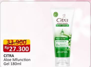 Promo Harga Citra Multifunction Gel Lotion Aloe Bright UV 180 ml - Alfamart