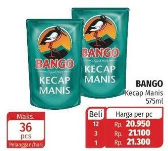 Promo Harga BANGO Kecap Manis 575 ml - Lotte Grosir
