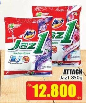 Promo Harga ATTACK Jaz1 Detergent Powder Pesona Segar, Semerbak Cinta 850 gr - Hari Hari