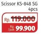 Promo Harga KENKO Scissors KS-848 SG 4 pcs - Lotte Grosir