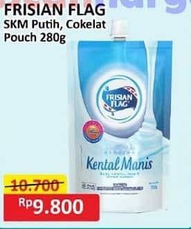 Promo Harga Frisian Flag Susu Kental Manis Cokelat, Putih 280 gr - Alfamart