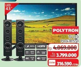 Promo Harga POLYTRON PLD 43B1550 LED TV 1 pcs - Lotte Grosir