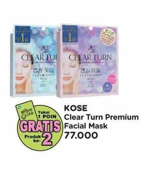 Promo Harga Kose Clear Turn Premium Fresh Mask 27 ml - Watsons