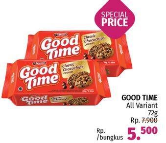 Promo Harga GOOD TIME Cookies Chocochips All Variants 72 gr - Lotte Grosir