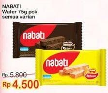 Promo Harga NABATI Wafer All Variants 75 gr - Indomaret