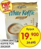 Promo Harga Luwak White Koffie 20 sachet - Superindo