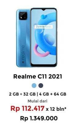 Promo Harga REALME C11 2021 2GB + 32GB, 4GB + 64GB  - Erafone