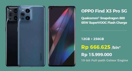 Promo Harga OPPO Find X3 Pro 5G  - Erafone