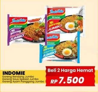 Promo Harga Indomie Mi Goreng Jumbo Ayam Panggang, Rendang, Spesial 120 gr - Yogya