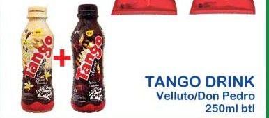 Promo Harga TANGO Drink Velluto Italian Chocolate, Don Pedro Black Vanilla 250 ml - Indomaret