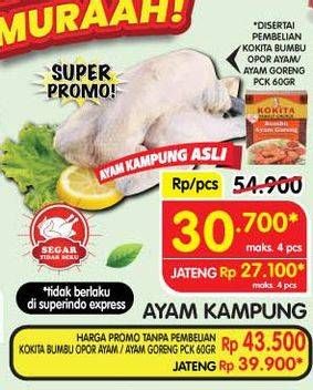 Promo Harga Ayam Kampung 600 gr - Superindo