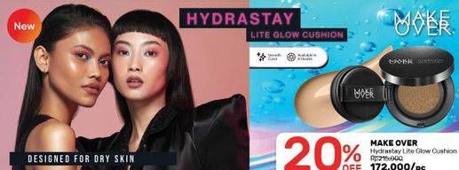 Promo Harga MAKE OVER Hydrastay Lite Glow Cushion  - Guardian