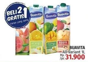 Promo Harga BUAVITA Fresh Juice All Variants 1 ltr - LotteMart