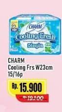 Promo Harga Charm Extra Comfort Cooling Fresh Wing 23cm 15 pcs - Alfamart
