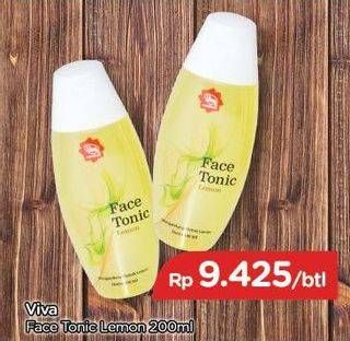 Promo Harga VIVA Face Tonic Lemon 200 ml - TIP TOP