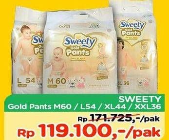 Promo Harga Sweety Gold Pants M60, L54, XL44, XXL36  - TIP TOP