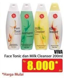 Promo Harga VIVA Milk Cleanser / Face Tonic 200 ml - Hari Hari