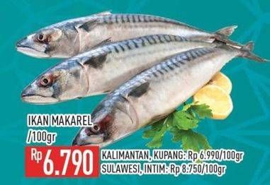 Promo Harga Ikan Makarel per 100 gr - Hypermart