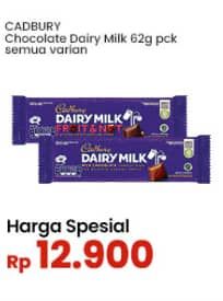 Promo Harga Cadbury Dairy Milk All Variants 62 gr - Indomaret