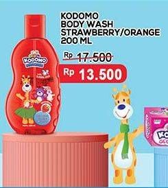 Promo Harga Kodomo Body Wash Gel Strawberry, Orange 200 ml - Indomaret