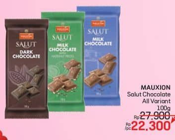 Promo Harga Mauxion Salut Chocolate All Variants 100 gr - LotteMart
