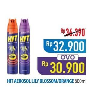 Promo Harga HIT Aerosol Lilly Blossom, Orange 600 ml - Hypermart