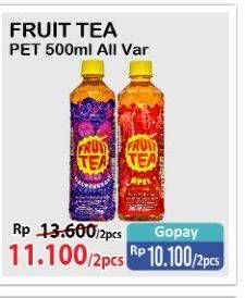 Promo Harga SOSRO Fruit Tea All Variants 500 ml - Alfamart