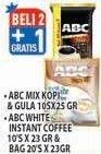 Promo Harga ABC Mix Kopi & Gula, ABC White Coffee  - Hypermart