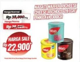 Promo Harga Nabati Bites Richeese, Richoco, Pink Lava 287 gr - Carrefour