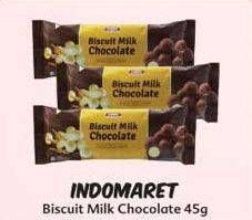 Promo Harga INDOMARET Biscuit Milk Chocolate per 2 pcs 45 gr - Indomaret