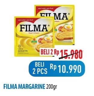 Promo Harga Filma Margarin 200 gr - Hypermart
