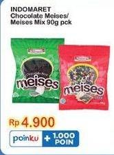 Promo Harga Indomaret Meises Chocolate, Mix 90 gr - Indomaret