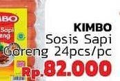 Promo Harga KIMBO Sosis Sapi Goreng 24 pcs - LotteMart