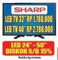 Promo Harga SHARP LED TV 40"  - Hypermart