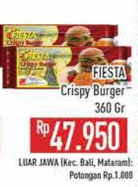 Promo Harga Fiesta Crispy Burger 360 gr - Hypermart