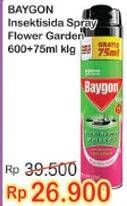 Promo Harga BAYGON Insektisida Spray Flower Garden 675 ml - Indomaret