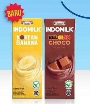 Promo Harga Indomilk Korean Series Seoul Banana, Belgian Chocolate 180 ml - Indomaret