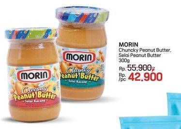 Promo Harga Morin Jam Peanut Butter Chunky, Peanut Butter 300 gr - LotteMart