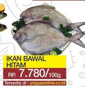 Promo Harga Ikan Bawal Hitam per 100 gr - Yogya