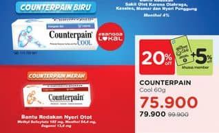 Promo Harga Counterpain Cool Gel 60 gr - Watsons
