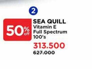 Promo Harga Sea Quill Vitamin E Full Spectrum 400 IU 100 pcs - Watsons