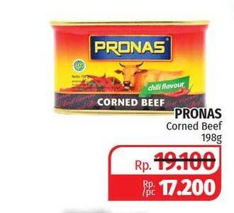 Promo Harga PRONAS Corned Beef 198 gr - Lotte Grosir