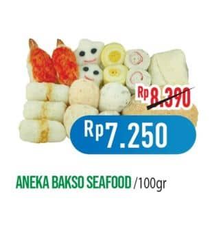 Promo Harga Aneka Bakso Seafood per 100 gr - Hypermart